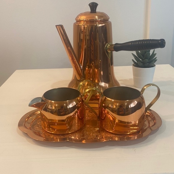 Coppercraft Guild Tea‎ Set / 4 Piece - Picture 1 of 16